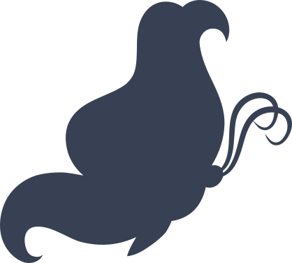 Lovely Butterfly Facing Down Sticker