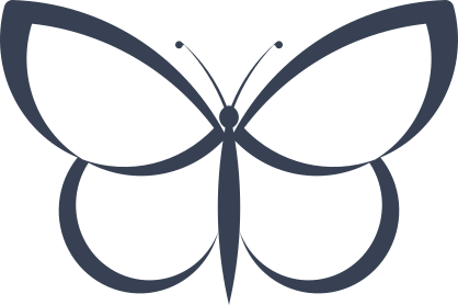 Lovely Butterfly Outline Sticker