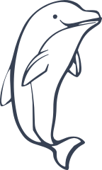 Lovely Dolphin Sticker