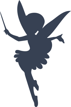 Lovely Fairy With Wand Sticker