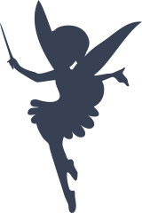 Lovely Fairy With Wand Sticker