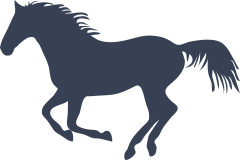 Lovely Horse Running Sticker