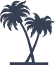 Lovely Palm Trees Sticker