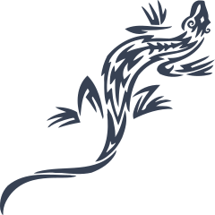 Lovely Tribal Lizard Gecko Sticker