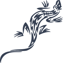 Lovely Tribal Lizard Gecko Sticker