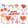 Lovey Valentines Day Sticker Sheet