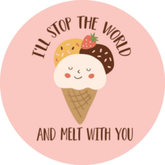 Loving Ice Cream Sticker