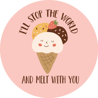 Loving Ice Cream Sticker