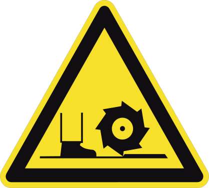 Low Machinery Sign Sticker