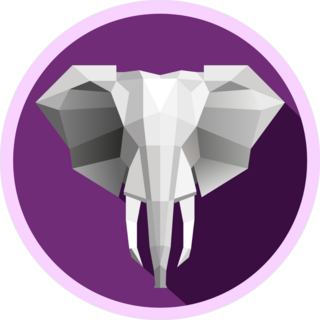 Low Polly Head Of An Elephant Sticker