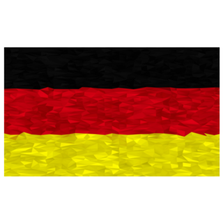 Low Poly German Flag Sticker