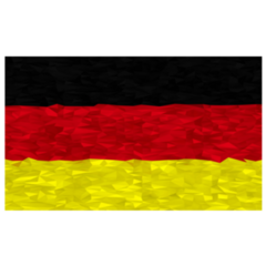 Low Poly German Flag Sticker