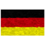 Low Poly German Flag Sticker