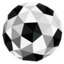 Low Poly Soccer Ball Sticker