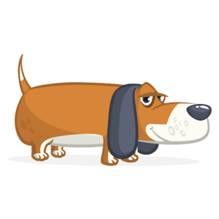 Low Ride Dachshund Hound Sticker
