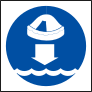 Lower Life Raft Sign Sticker