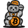Lucky Cat Bitcoin Sticker