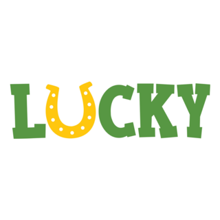 Lucky Horseshoe St. Patricks Day Sticker