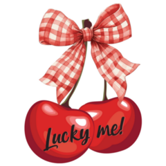Lucky Me Cherry Sticker