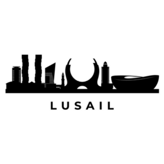 Lusail Qatar Skyline Sticker