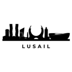 Lusail Qatar Skyline Sticker