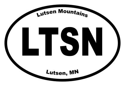 Lutsen Mountains Oval Sticker