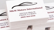 M & M Motors International Custom Rectangle Stickers