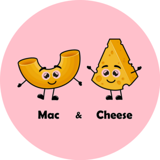 Mac And Cheese Characters Sticker