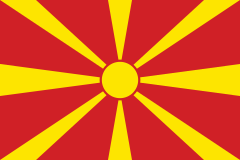 Macedonia Flag Sticker