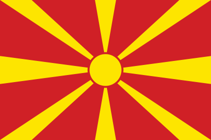 Macedonia Flag Sticker