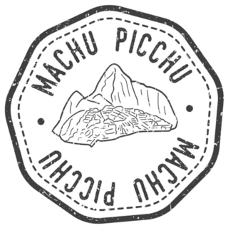 Machu Picchu, Peru Postal Stamp Sticker