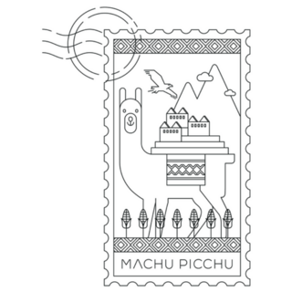 Machu Picchu Peru Stamp Sticker