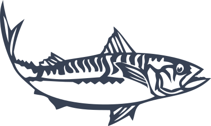 Mackerel Fish Fishing Sticker