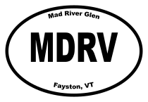 Mad River Glen Oval Sticker