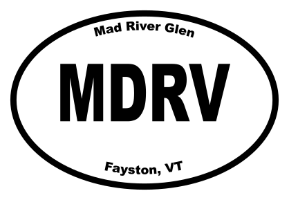 Mad River Glen Oval Sticker