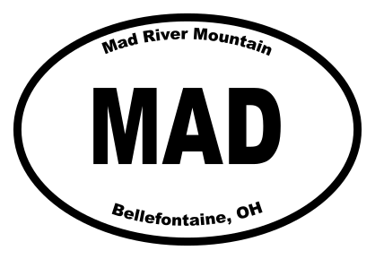 Mad River Mountain Oval Sticker