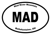 Mad River Mountain Oval Sticker