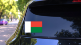 Madagascar Flag Sticker on a Rear Car Window (New) example
