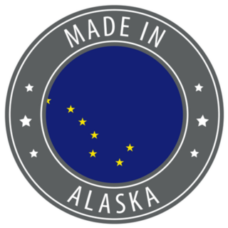 Made In Alaska Icon Stamp Sticker