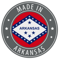 Made In Arkansas Icon Round Sticker