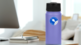 Made In Armenia Blue Sticker on a Water Bottle (New) example