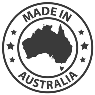 Made In Australia With Country Map Sticker