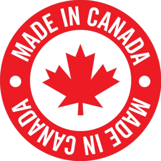 Made In Canada Circle Seal Sticker