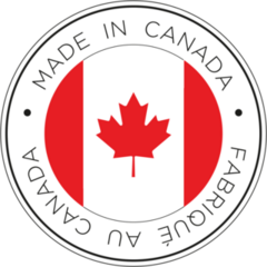 Made In Canada Flag Circle Sticker