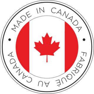Made In Canada Flag Circle Sticker