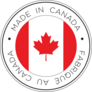 Made In Canada Flag Circle Sticker