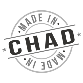 Made In Chad Stamp Sticker