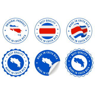 Made In Costa Rica Sticker Sheet