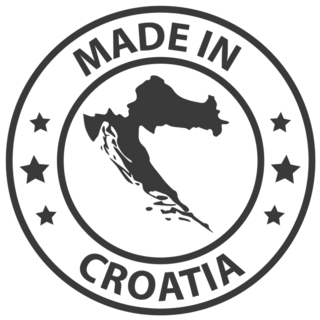 Made In Croatia Icon Sticker