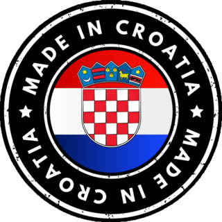 Made In Croatia Text Emblem Sticker